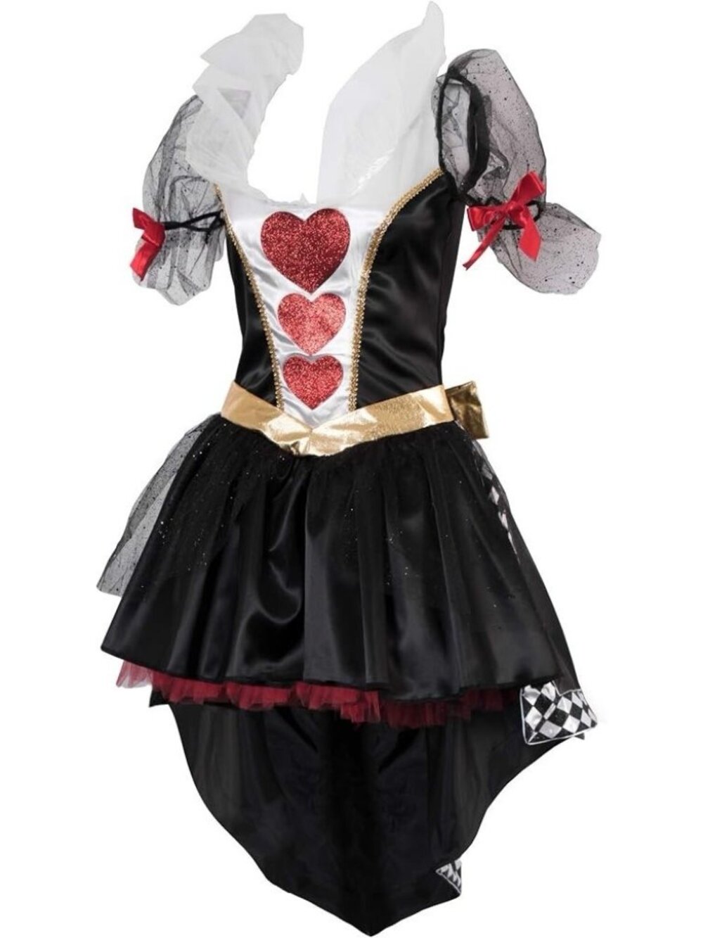 NEW Hauntlook Queen of Hearts Adult Womens Halloween Party Costume Large Cosplay